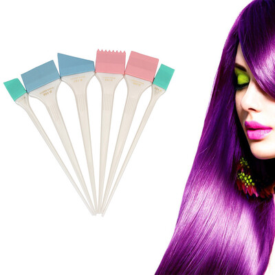 

〖Follure〗6 Pcs Large Hair Dye Colour Brushes Scraping plates Hairdresser Salon Brush Kit