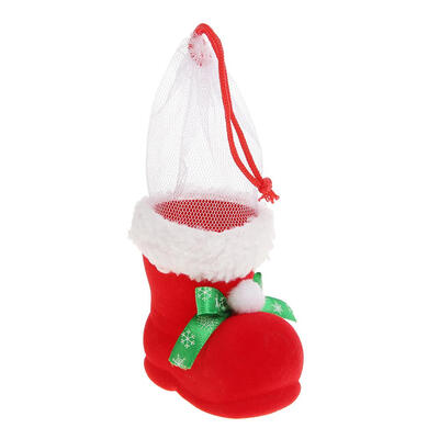 

Cute Candy Holder Bag Boot Christmas Home New Year Xmas Stocking Decor Gift