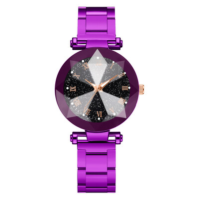 

Fashion Roman digital scale quartz watch wish hot steel belt ladies watch star sky air quality watch