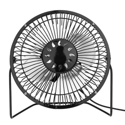 

6 Inch Cooling Ventilation Fan USB 35W 6V Solar Panel Iron Fan for Phone