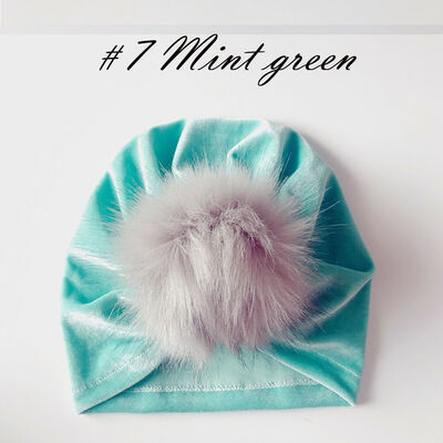 

Baby Girl Beanie Cap Toddler Infant Cotton Turban India Hat Hair Accessories