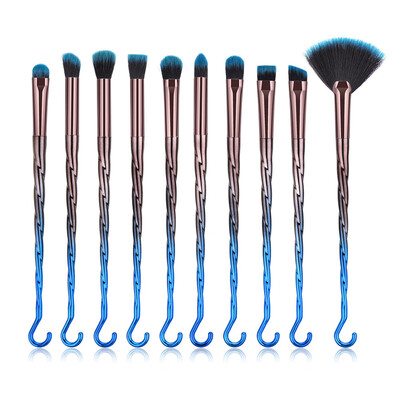 

〖Follure〗10 Pcs Hook Makeup Brush EyeShadow Brush Cosmetics Blending Brush Tool
