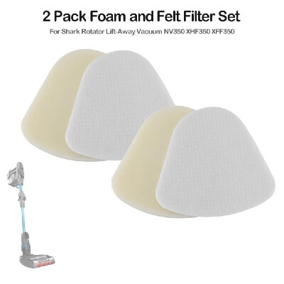 

4 Pack Vacuum Foam&Felt Filter for Shark Rotator Lift-Away Vacuum NV350 XHF350 XFF350