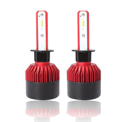 

H1 S2-TX-R Enhanced Edition PRO 2PCS Led Cob LED Chip Car Headlamp 36W 6500K White Light 8000LM Car Bulb Fog Light Red