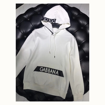 

2018 autumn&winter trend embroidery letters mens loose sweater hoodies casual hooded jacket