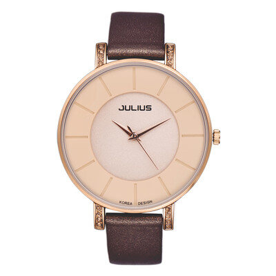 

Korean fashion belt female students simple waterproof large dial couple watches a pair of quartz watches