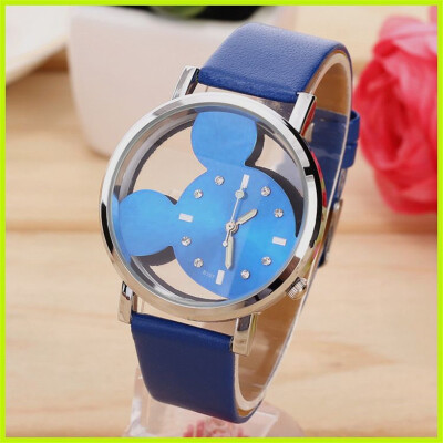 

Korean version of Mickey Mouse watch double-sided hollow Mickey watch Mickey Mouse children watch