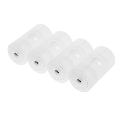

4 Pcs Battery Converter Adaptor AA to D Size Battery Protective Case Holder PP Material