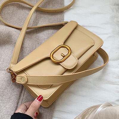 

On the new bag woman 2019 Korean version of fashion&texture leisure one shoulder slanted bag small square bag