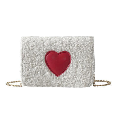 

Winter Heart Small Crossbody Bags Women Girls Chain Shoulder Messenger Bags