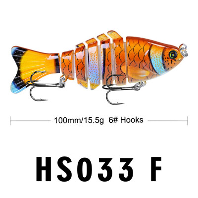 

VISSEN 1PCS 10cm 1561g Fishing Bait Fake Lures Artificial Multi-section Fishes Flexible Baiting Lure Fishing Trolling Wobblers