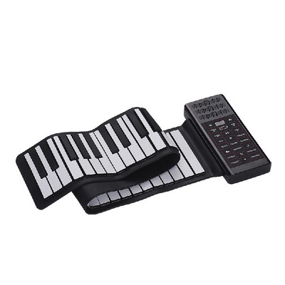 

Multifunction Portable Electric 61 Keys Hand Roll Up Piano Flexible Silicone Piano Keyboard Built-in Speaker Rechargeable Lithium