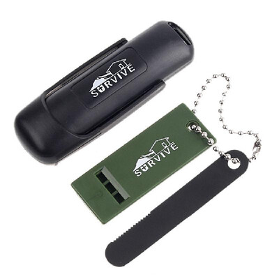 

Outdoor Survival Flint Stone Fire Maker With Whistle