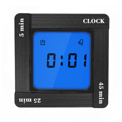 

Multifunctional Creative Kitchen Home Decoration ABS Alarm Clock Scientific Timer Management Timing Reminder Flip Four Square