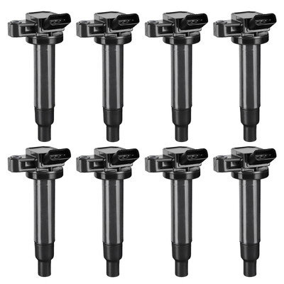 

Ignition Coil Pack of 8 for Toyota Tundra 4Runner Sequoia Land Cruiser - Lexus GS430 GX470 LS430 LX470 LX570 SC430 V8 43L 47L