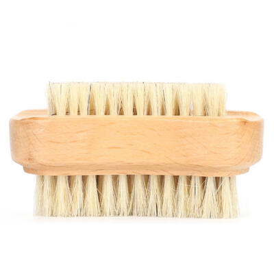 

Greensen Natural Beech Bristle Double-sided Nail Brush Remove Dead Skin Cutin Nail Brush Manicure Tool