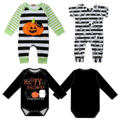 

Newborn Baby Girl Skull Romper Tutu Skirt Playsuits Halloween Fashion Outfit