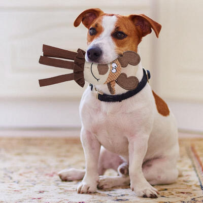 

Greensen Cute Elk Shape Pet Dog Toy Puppy Bite Resistant Chewing Training Toy with Sound