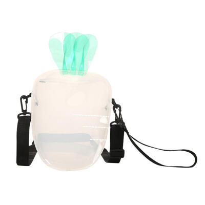 

Carrot Clear Transparent PVC Shoulder Bags Women Jelly Messenger Handbags