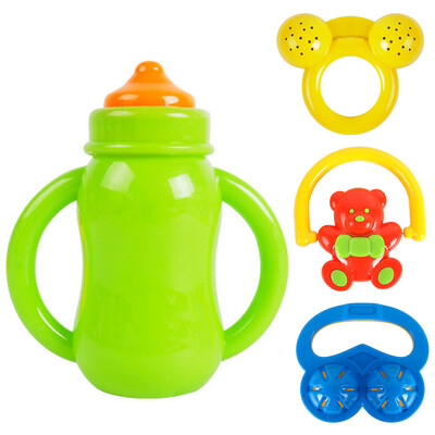 

Baby Rattles Toys Cartoon Rattle Set 4pcs