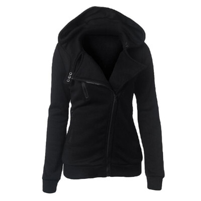 

New Women Hoodies Sweatshirt Autumn Winter Long Sleeve Zipper Hooded Coat Outerwear Warm Tracksuit Streetwear