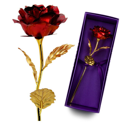 

24K Gold Foil Artificial Rose Flower Best Gift