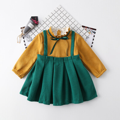 

Toddler Kids Baby Girl Bow Tie Dress Princess Party Casual Dress Clothes