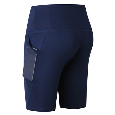 

Women Sports Yoga Pants Mesh Pockets Short Leggings Sportswear Fitness Skinny Bodycon Trousers