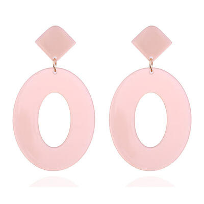 

Bohemian Earrings Geometric Big Oval Resin Drop Earrings For Women Fashion Jewelry boucle doreille femme 2019 brincos oorbellen