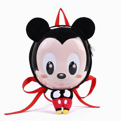 

Anime City Disney Disney Marvel childrens school bag kindergarten plush doll baby boys&girls toys Mickey DHF85137-A red black