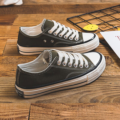 

Canvas shoes female Joker student shoes 2019 tide shoes ins black retro new Korean version of autumn shoes