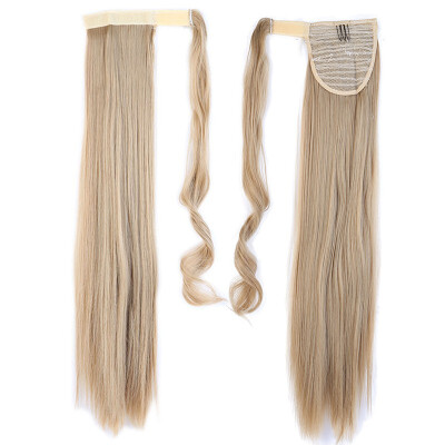 

Long Straight Ponytail Extension Wrap Around Synthetic Hair Extensions One Piece Hairpiece Pony Tail Extension for Women