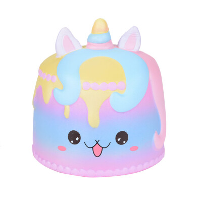 

Gotoamei Jumbo Cartoon Unicorn Cake Squishies Scented Cream Super Slow Rising Squeeze Toy