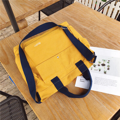

Summer bag female new 2019 Korean version of the slung ulzzang wild single shoulder slung fashion canvas tote bag