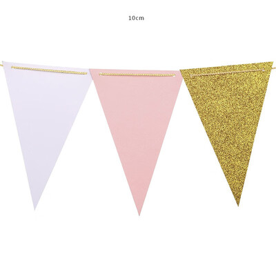 

FUNNYBUNNY Paper Pennant Banner Flags Garland for Wedding Baby Shower Cake Smash Photo Props Event & Party Supplies