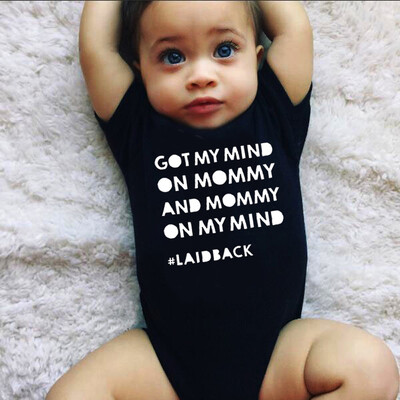 

Newborn Kids Baby Boys Girls Short Sleeve Cotton Jumpsuit Letter Print Rompers