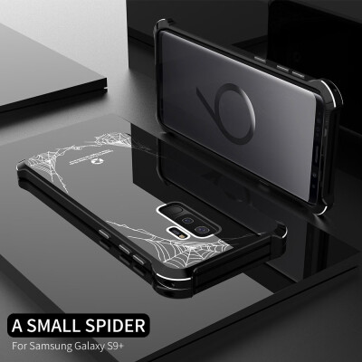

Original Brand R-JUST Case For Samsung Galaxy S9 S9 Plus Luxury Spider Aluminum Metal Bumper Mirror Acrylic Back Cover Case