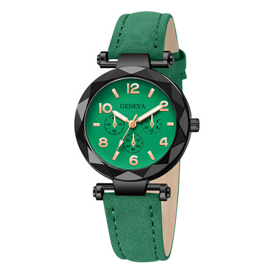 

RM Geneva Fashion Womens Watch Roman Numerals Leather Analog Quartz Wrist Watches