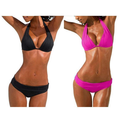 

Women&39s Sexy Bikini Set Halter Padded Top Two Piece Swimsuit Bathing Suits Beachwear