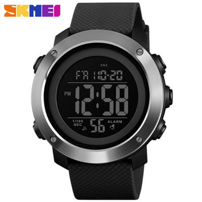 

SKMEI 52mm Neutral Waterproof Digital Sports Watch Multi Function Digital Watch With Resin Wristband