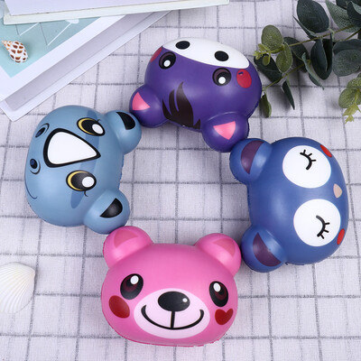 

Gotoamei 4Pcs Cartoon Animal Cute Spun Slow Rising Scented Stress Relief Bear Toy
