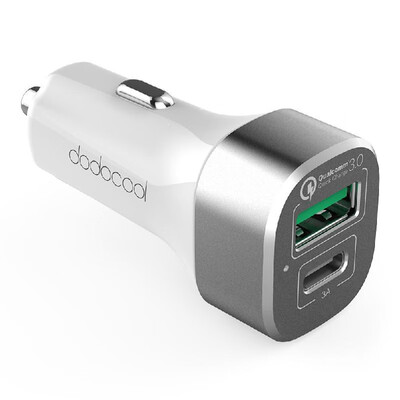 

dodocool 33W 2-Port Car Charger with Quick Charge 30&USB-C Output Charging Port for LG G5 HTC One A9 Xiaomi Mi 5 LeTV