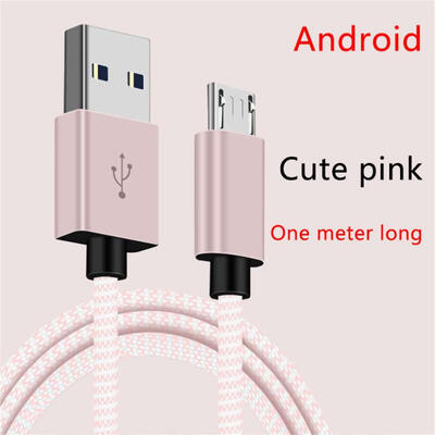 

Universal 1m Braided USB To Micro USB Charging Data Cable Cord Line For Android Phones-1m