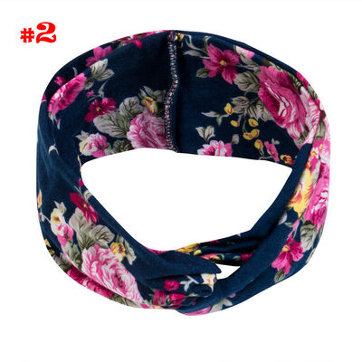 

SUNSIOM Ladies twist knot pattern headband elastic head wrap turban hair band flower Hot