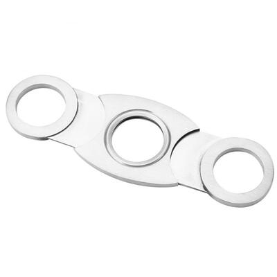 

Greensen 304 Stainless Steel Cigar Cutter Ring 22mm Double Blade Cigar Scissors