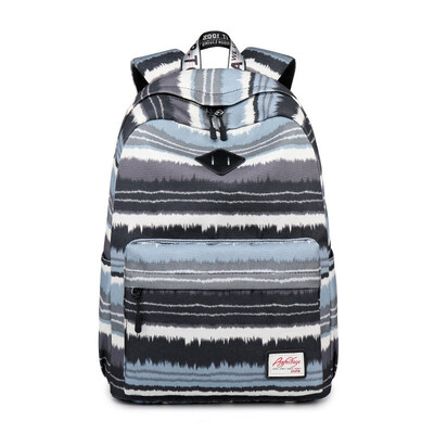 

NeillieN striped canvas backpack female student bag leisure travel backpack computer bag