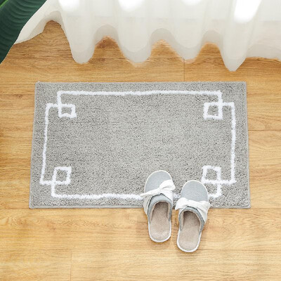 

Microfiber Rug Carpet Soft Indoor Bathroom Floor Mat Anti-slip Water Absorbent Machine Washable