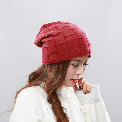 

Tailored Fashion Winter Beanie Hat Men Plus Velvet Warm Knitted Cap