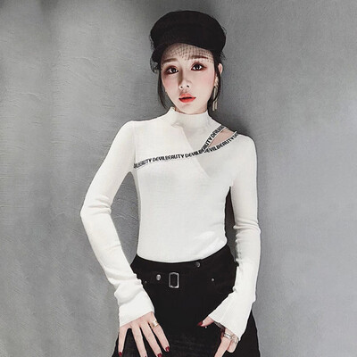 

Women Long Sleeve Slim Fit Shirts Sexy Turtle Neck Solid Tops Pullover Sexy Warm