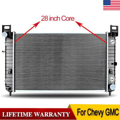 

28" Radiator for Chevy GMC Silverado Sierra Suburban Tahoe Yukon 43 48 53L